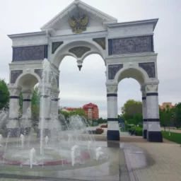 триумфальная арка в Астрахани